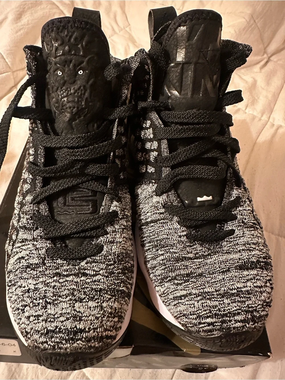 Nike LeBron 17 GS Black/White Basketball Shoes – Size 5Y